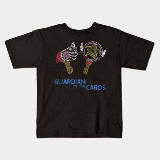 Guardian Of The Cards Kids T-Shirt by digitalAlchemist